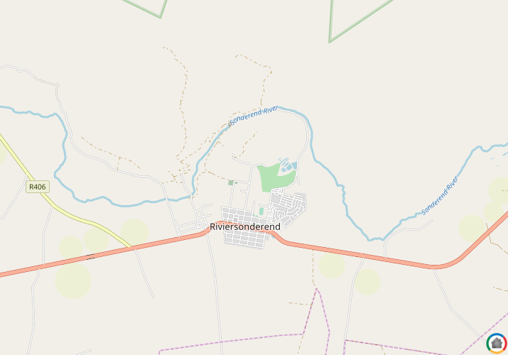 Map location of Riviersonderend